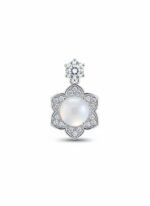 Elegant Flower Design White Stone Stud Earrings | Premium Daily & Party Wear BY ADRI TRIBE