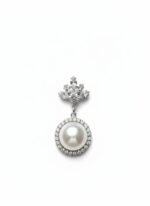 Elegant Pearl Drop Earrings with Sparkling Stone Design | Party & Wedding Wear Jewellery