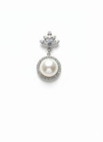 Elegant Pearl Drop Earrings with Sparkling Stone Design | Party & Wedding Wear Jewellery - Image 5