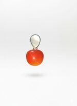 Trendy Red Cherry Drop Earrings with White Stone Top | Fashion & Party Wear Jewellery