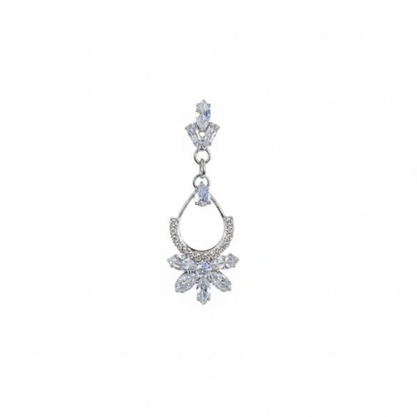 Premium Crystal Floral Drop Earrings | Bridal & Party Wear by ADRI TRIBE