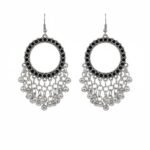 Oxidized Round Ghungroo Earrings | Traditional Boho Statement Earrings by ADRI TRIBE