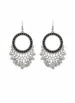 Oxidized Round Ghungroo Earrings | Traditional Boho Statement Earrings by ADRI TRIBE