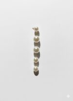 Golden Long Layered Pearl Drop Earrings | Elegant Statement Earrings by ADRI TRIBE - Image 3