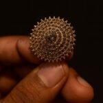 Antique Gold Round Stone-Studded Statement Ring for Women | Adjustable Free Size | Ethnic & Party Jewellery | ADRI TRIBE