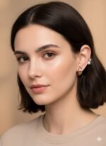 Trendy 3-Pair Earrings Combo Set for Women | Pearl, Crystal & Black-Gold Drops | ADRI TRIBE