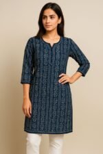 Traditional Printed Cotton Kurti for Girls (Age 14–20) | Ethnic Daily & College Wear | ADRI TRIBE