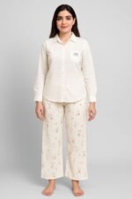 Cute Bunny Print Cotton Pajama for Women & Girls | Soft & Comfortable Nightwear / Daily Wear | ADRI TRIBE - Image 2