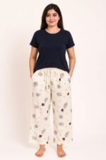 Cute Teddy Print Cotton Pajama for Women & Girls | Soft & Comfortable Nightwear / Loungewear | ADRI TRIBE - Image 2