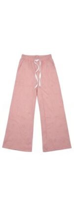 Pink Embroidered Cotton Palazzo Pajama for Women & Girls | Stylish & Comfy | ADRI TRIBE