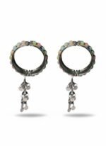 Multicolor Traditional Oxidised Bangle with Latkan | Ethnic Bridal Kada for Women & Girls | ADRI TRIBE