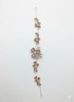 Golden Floral Stone Tiara for Women & Girls | Wedding & Party Wear Hair Accessory | ADRI TRIBE - Image 2