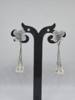 Crystal Flower Drop Earrings – ADRI TRIBE - Image 3