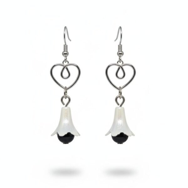 Heart Bloom Drop Earrings – ADRI TRIBE
