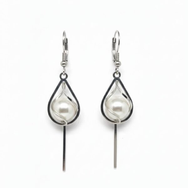 Pearl Drop Bar Earrings – ADRI TRIBE
