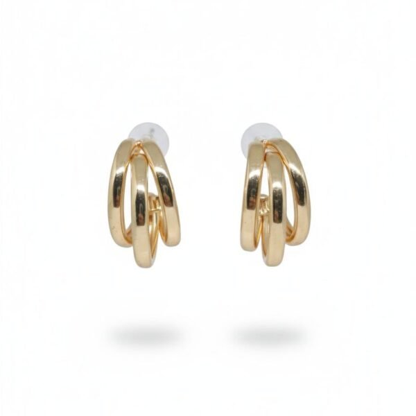 Triple Loop Hoop Stud Earrings – ADRI TRIBE
