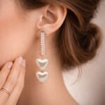 Double Heart Pearl Drop Earrings – ADRI TRIBE - Image 5