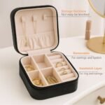 Portable Travel Jewelry Organizer Box for Women | Multi-Compartment Storage Case - Image 14