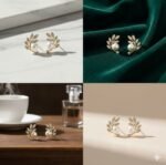 Luxury Pearl Leaf Design Gold-Plated Stud Earrings for Women | Elegant Party & Daily Wear Earrings - Image 2