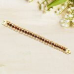 Rudraksha Gold-Plated Spiritual Bracelet | Adjustable Healing & Meditation Bracelet for Men & Women - Image 2