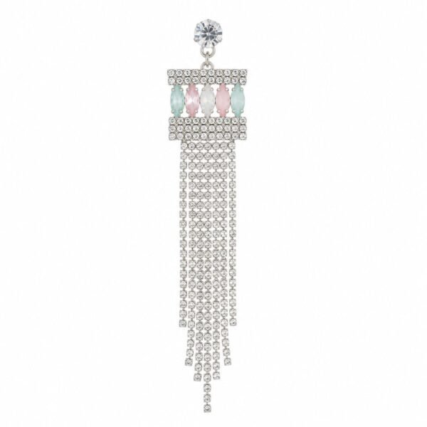 Luxury Long Crystal Tassel Earrings – Statement Wedding & Party Jewellery | ADRI TRIBE