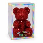 Glitter Teddy Bear Showpiece with Gift Box | Premium Romantic Gift for Special Occasions