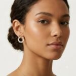 Elegant Pearl & Crystal Bow Wreath Stud Earrings for Women | Gold Plated Designer Earrings - Image 3