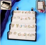 Korean Style 12 Pair Earrings Set for Women with Premium Velvet Organizer Box | Anti-Tarnish Fashion Jewelry Combo - Image 3