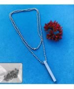 Minimalist Bar Pendant Necklace for Men & Women | Stainless Steel Geometric Pendant Chain - Image 3