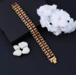Rudraksha Gold-Plated Spiritual Bracelet | Adjustable Healing & Meditation Bracelet for Men & Women - Image 3