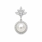 Elegant Pearl Drop Earrings with Sparkling Stone Design | Party & Wedding Wear Jewellery