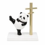 Cute Panda Key Holder Stand | Premium Desktop Organizer & Home Decor Showpiece