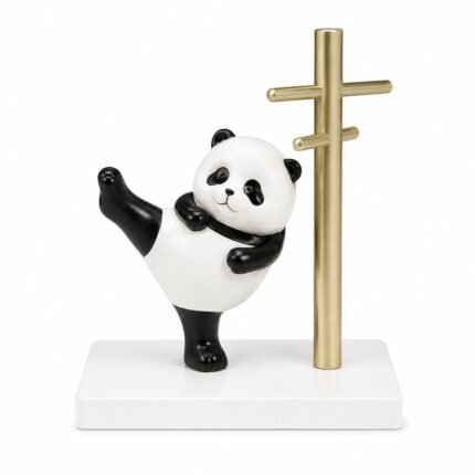 Cute Panda Key Holder Stand | Premium Desktop Organizer & Home Decor Showpiece