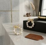 Elegant Pearl & Crystal Bow Wreath Stud Earrings for Women | Gold Plated Designer Earrings - Image 4