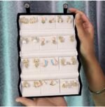 Korean Style 12 Pair Earrings Set for Women with Premium Velvet Organizer Box | Anti-Tarnish Fashion Jewelry Combo - Image 4