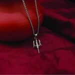 Silver Plated Trishul Pendant Chain for Men | Mahadev Trident Necklace | Stylish Spiritual Jewelry - Image 4