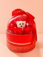Romantic Rose Teddy Dome Gift Box | Luxury Surprise Gift for Anniversary & Valentine's Day - Image 4