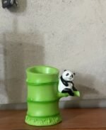 Cute Panda Bamboo Pen Stand | Desk Organizer & Stationery Holder for Home, Office & Study Table - Image 4