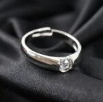 Sterling Silver Couple Ring Set with Red Gift Box | Adjustable Matching Rings for Couples (2 Pcs) - Image 5