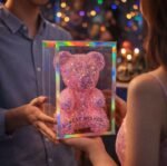 Glitter Teddy Bear Showpiece with Gift Box | Premium Romantic Gift for Special Occasions - Image 5