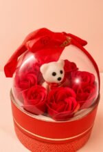 Romantic Rose Teddy Dome Gift Box | Luxury Surprise Gift for Anniversary & Valentine's Day - Image 5