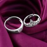 Sterling Silver Couple Ring Set with Red Gift Box | Adjustable Matching Rings for Couples (2 Pcs) - Image 6