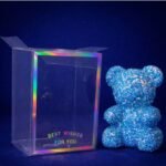 Glitter Teddy Bear Showpiece with Gift Box | Premium Romantic Gift for Special Occasions - Image 9