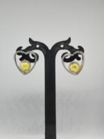 Heart Pearl Drop Earrings for Women | Elegant Korean Style Heart Hoop Earrings Short Description - Image 5