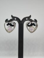 Heart Pearl Drop Earrings for Women | Elegant Korean Style Heart Hoop Earrings Short Description - Image 6